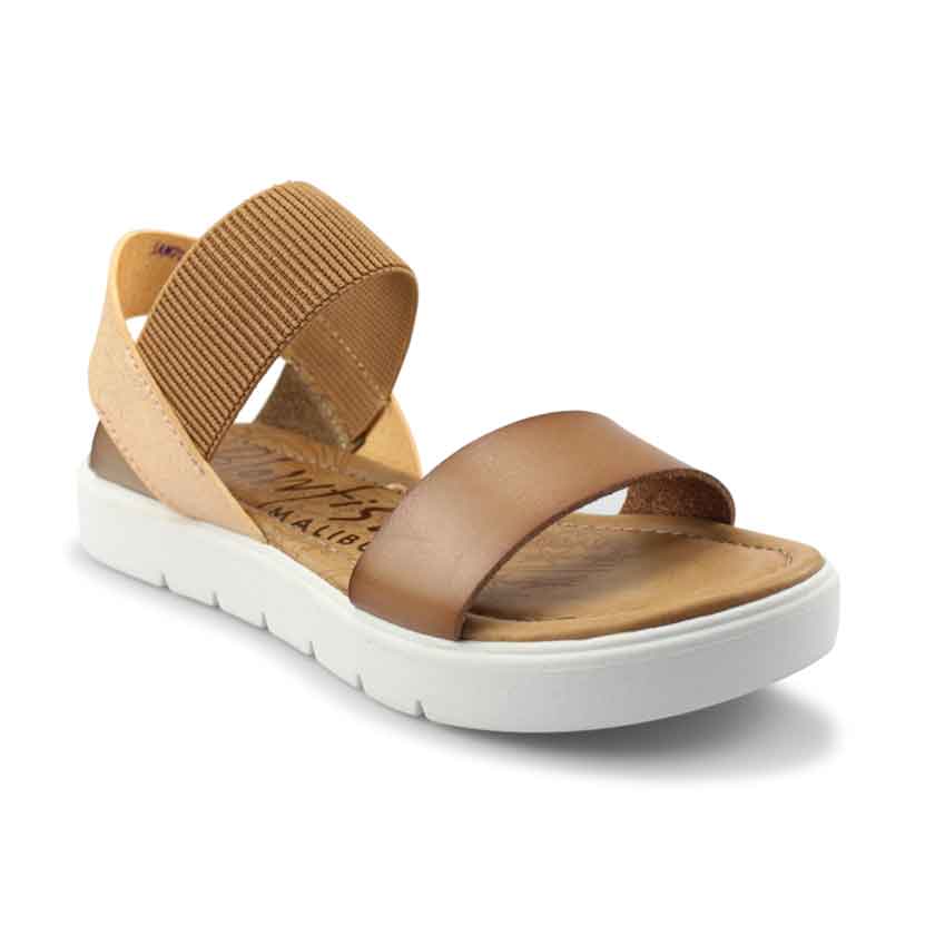 Blowfish Boss sandal in arabian sand-rose gold