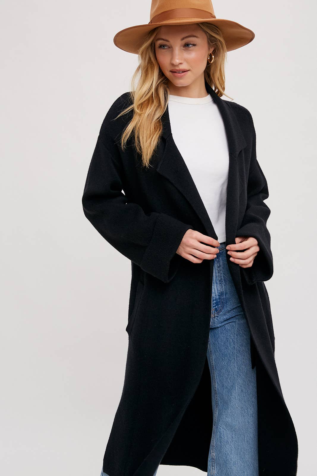 Bluivy - EFFORTLESS KNITTED TRENCH COAT
