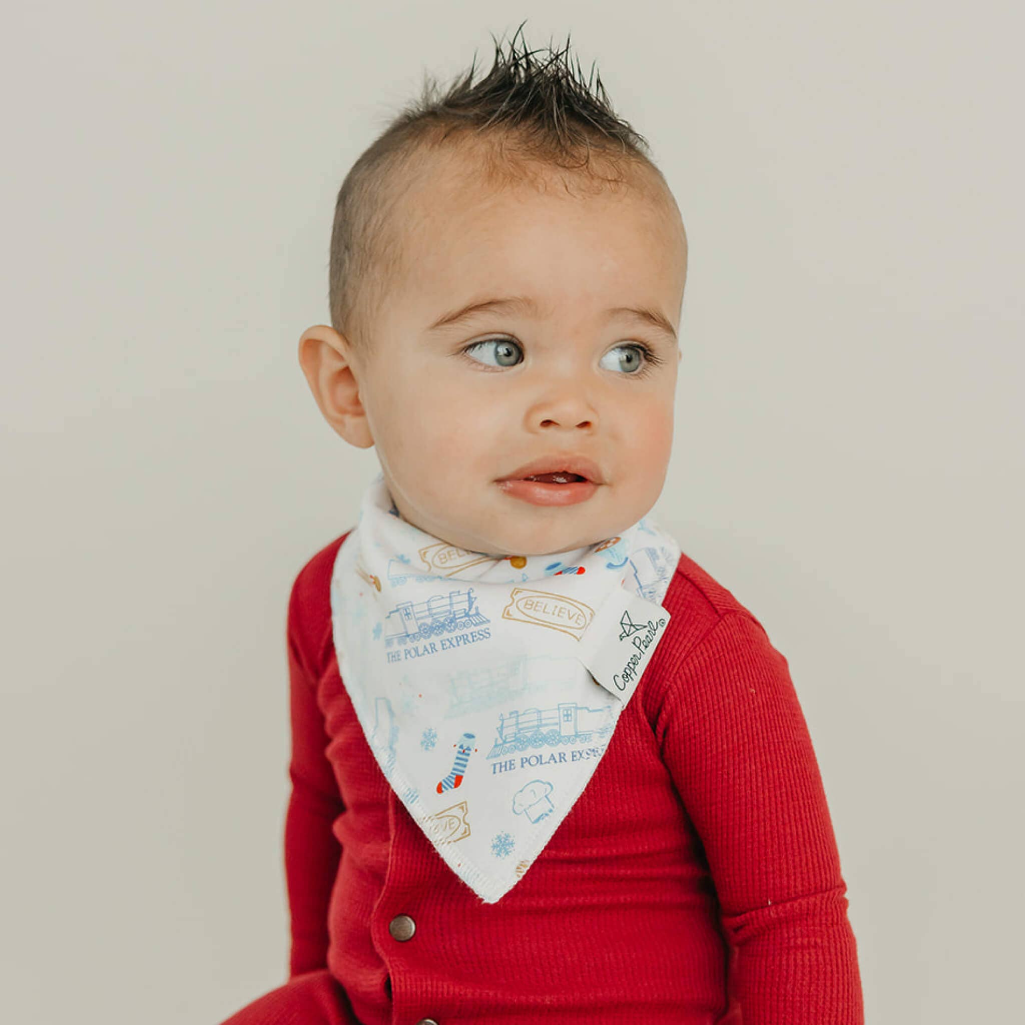 Copper Pearl - 4 Pack Baby Bandana Bibs - Christmas Classics
