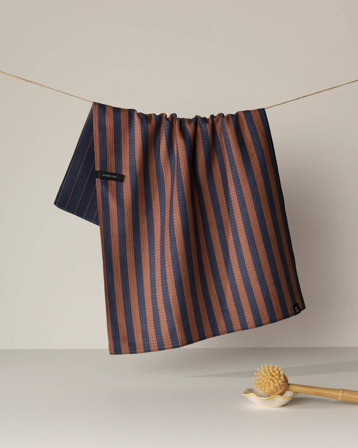 Geometry - Midnight Stripe Luxe Kitchen Towel