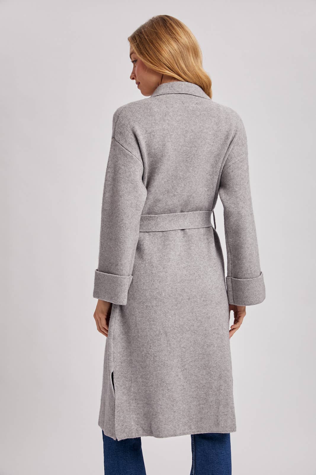 Bluivy - EFFORTLESS KNITTED TRENCH COAT
