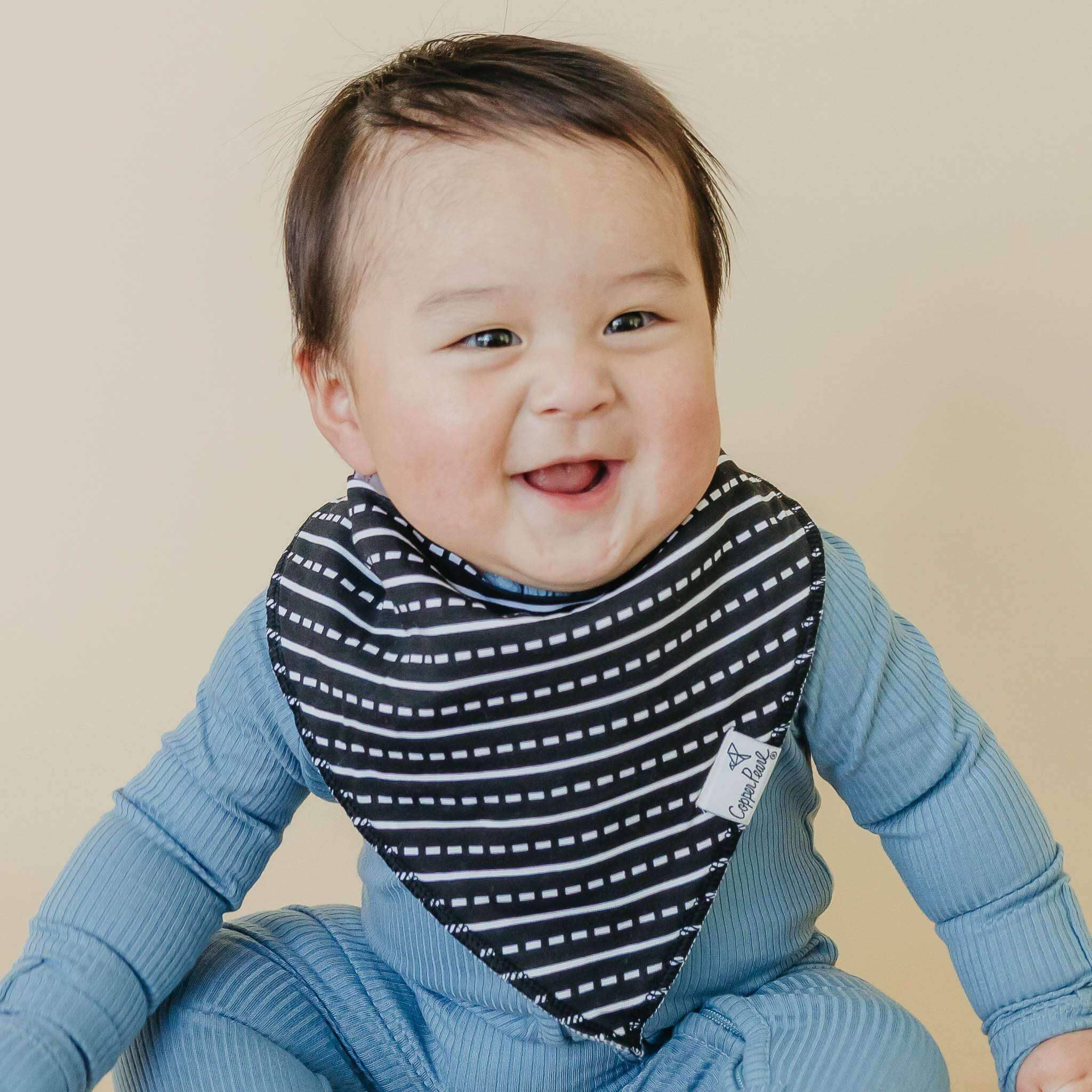 Copper Pearl - 4 Pack Baby Bandana Bibs - Diesel