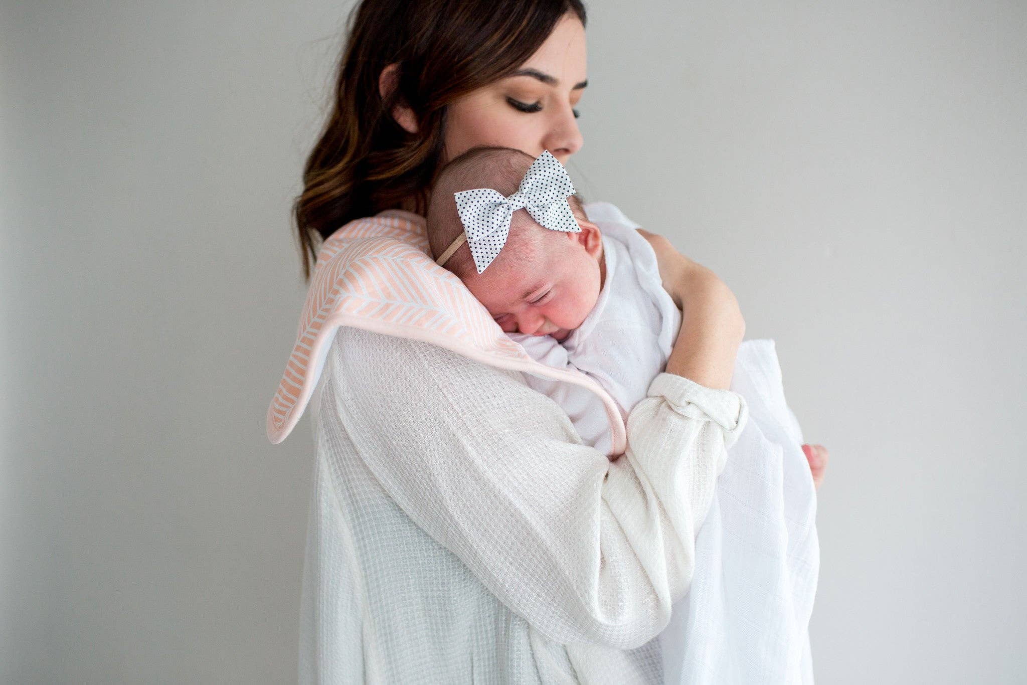 Copper Pearl - 3 Pack Premium Burp Cloths - Blush