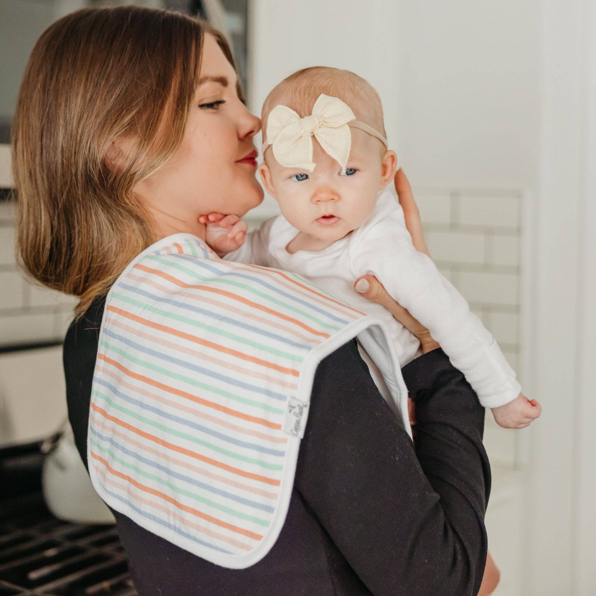 Copper Pearl - 3 Pack Premium Burp Cloths - Cheery