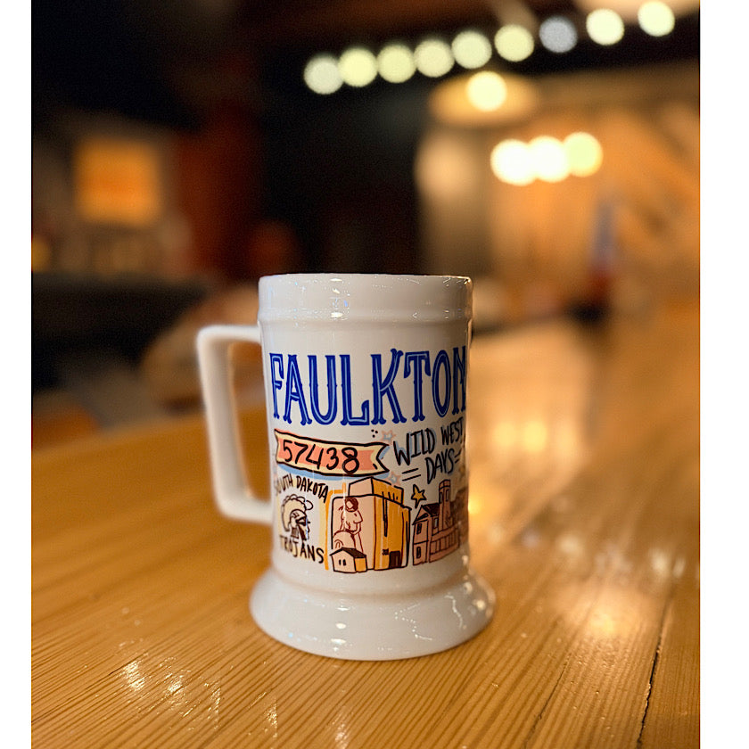 Faulkton, South Dakota Beer Stein