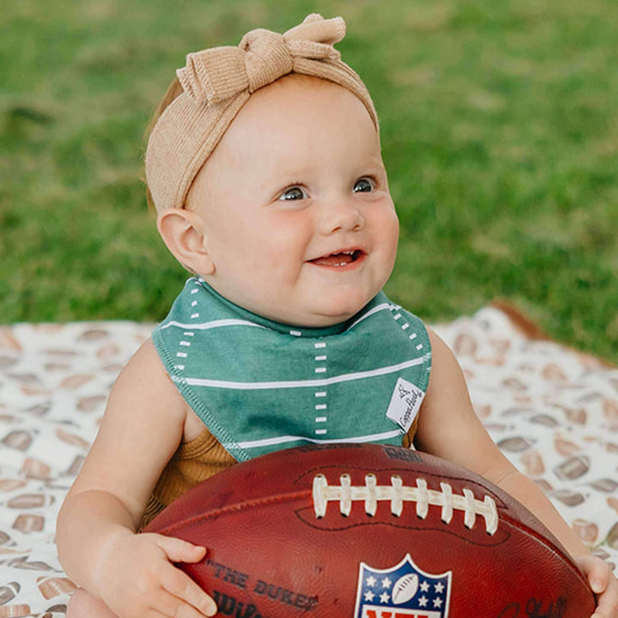 Copper Pearl - 4 Pack Baby Bandana Bibs - Blitz