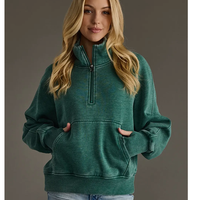 Dark Green Quarter Zip