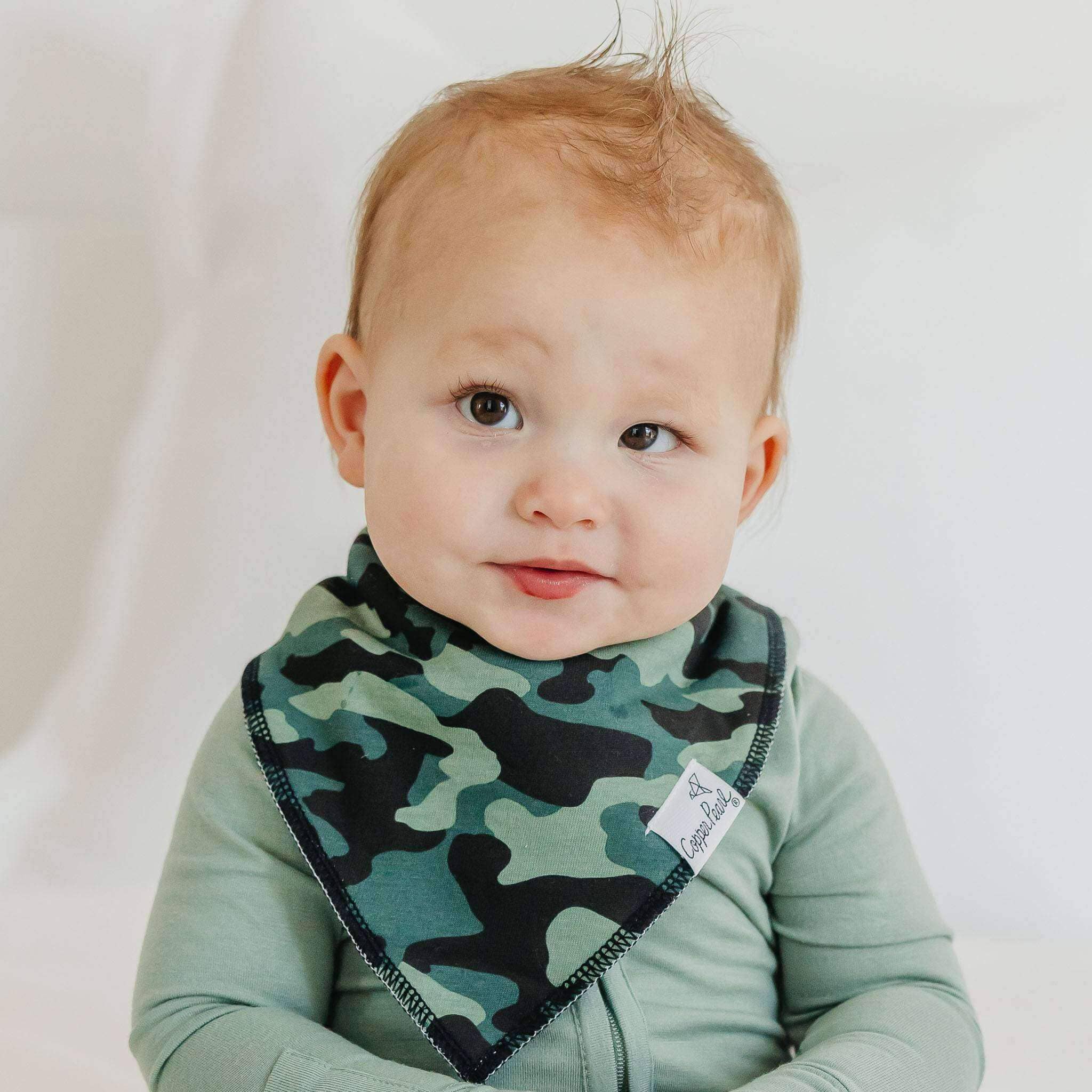 Copper Pearl - 4 Pack Baby Bandana Bibs - Diesel