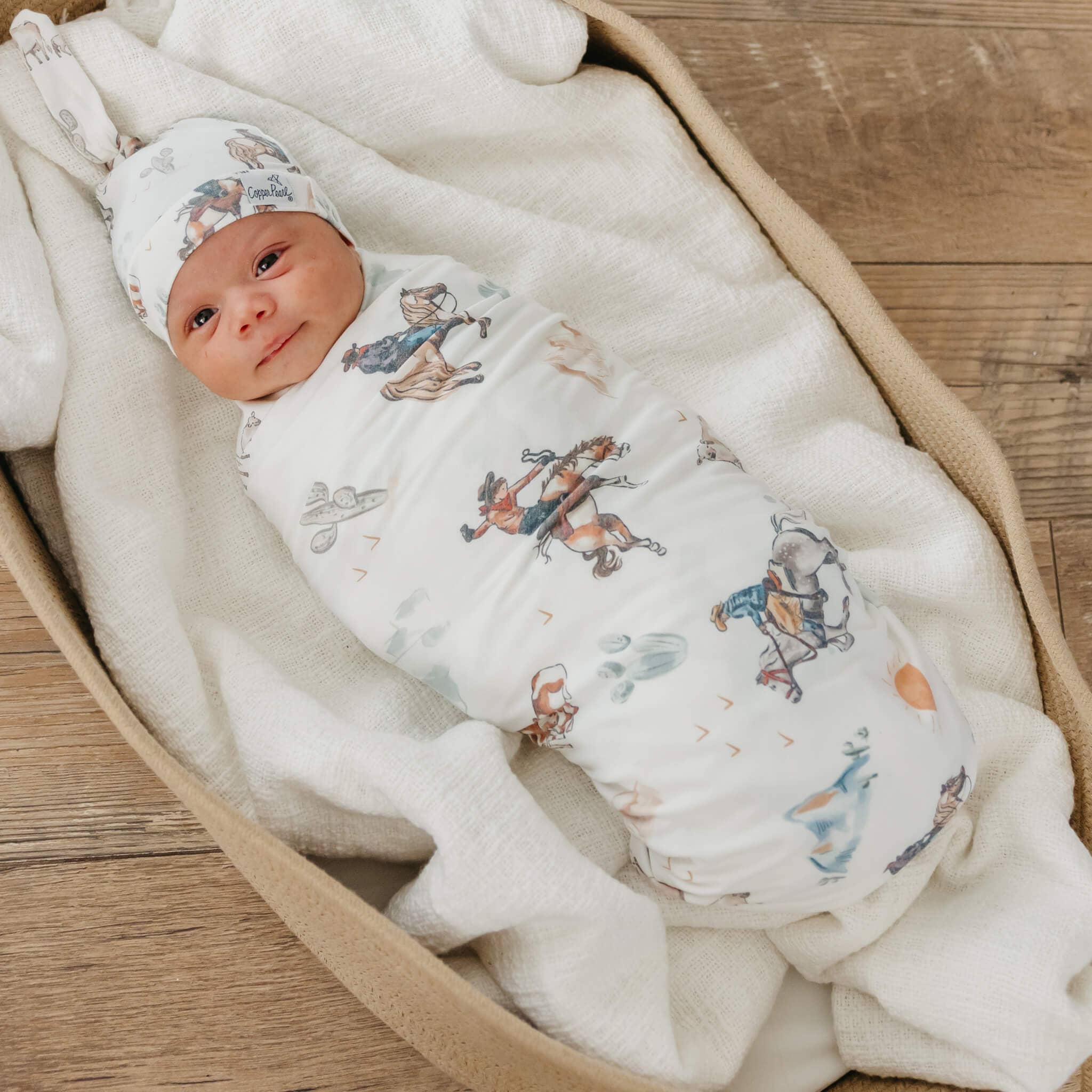Copper Pearl - Knit Swaddle Blanket - Boone