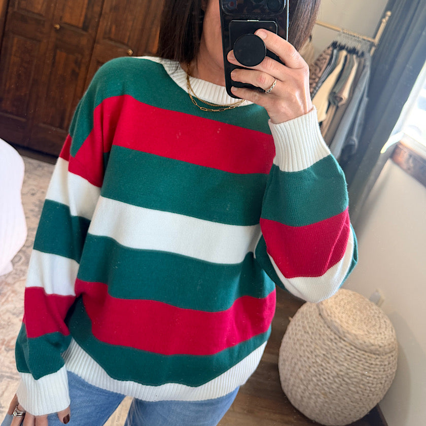 Holiday Stripe Sweater