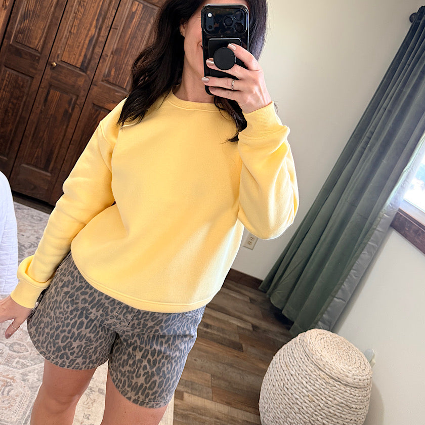 Yellow Glow Classic Fit Sweatshirt