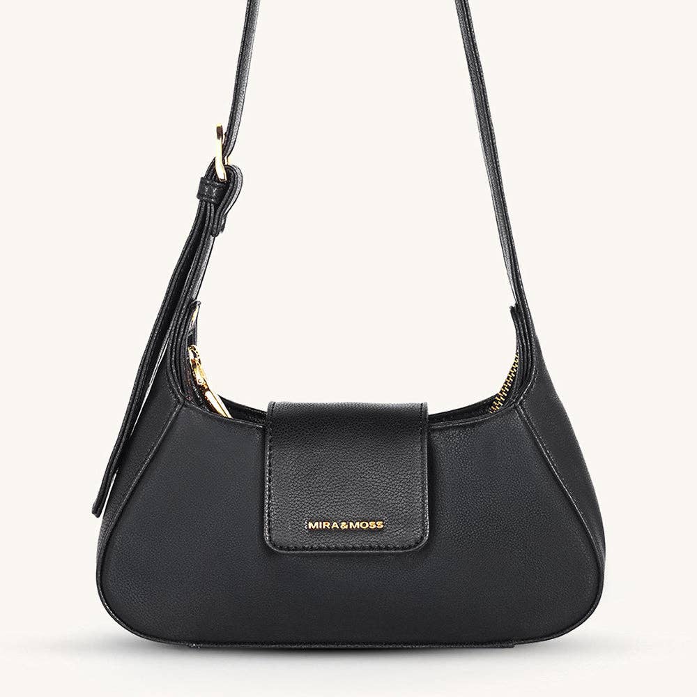 Myra Bag - Mira & Moss Graciela Petite Shoulder Bag - Black