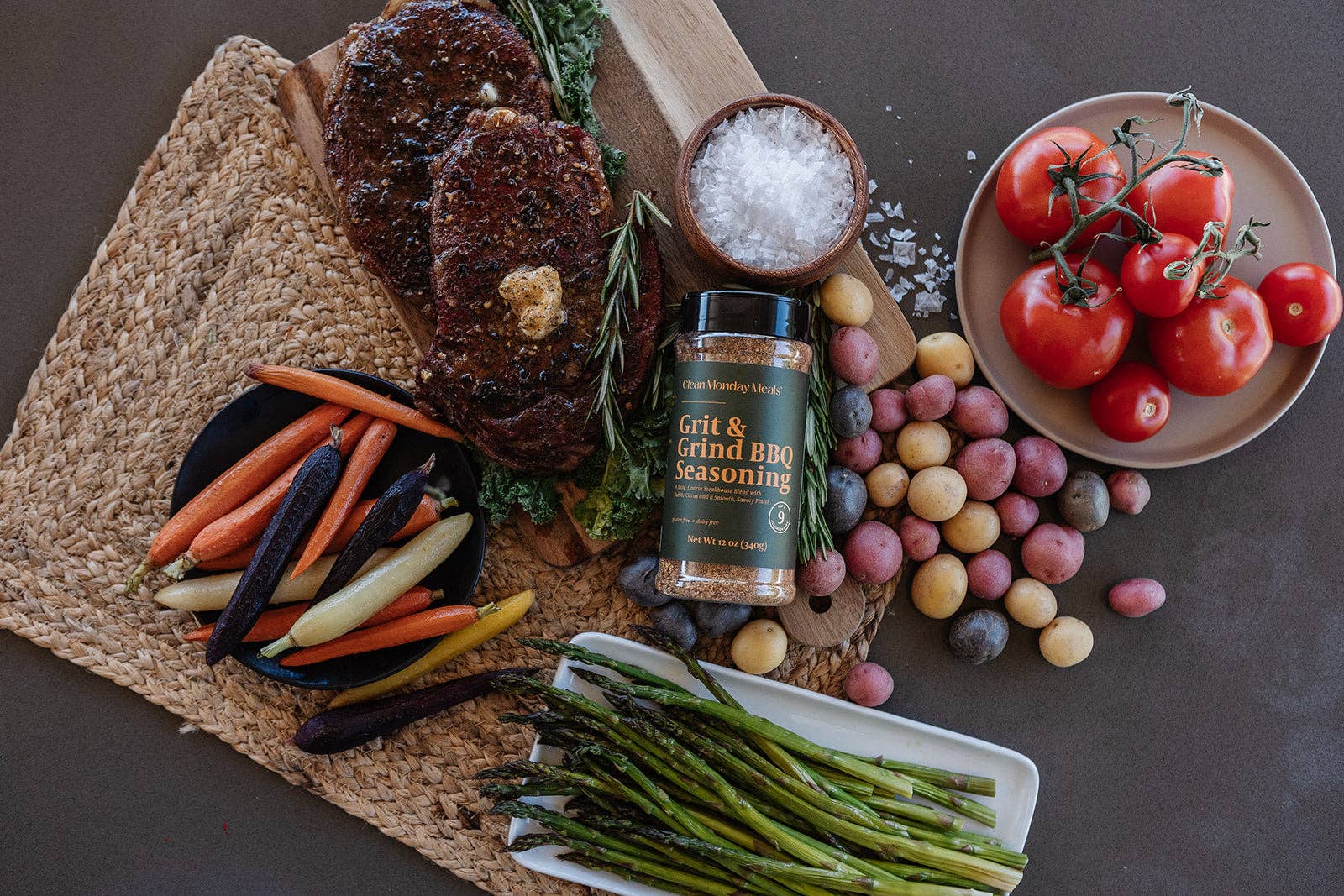 Clean Monday Meals - Grit & Grind BBQ Seasoning
