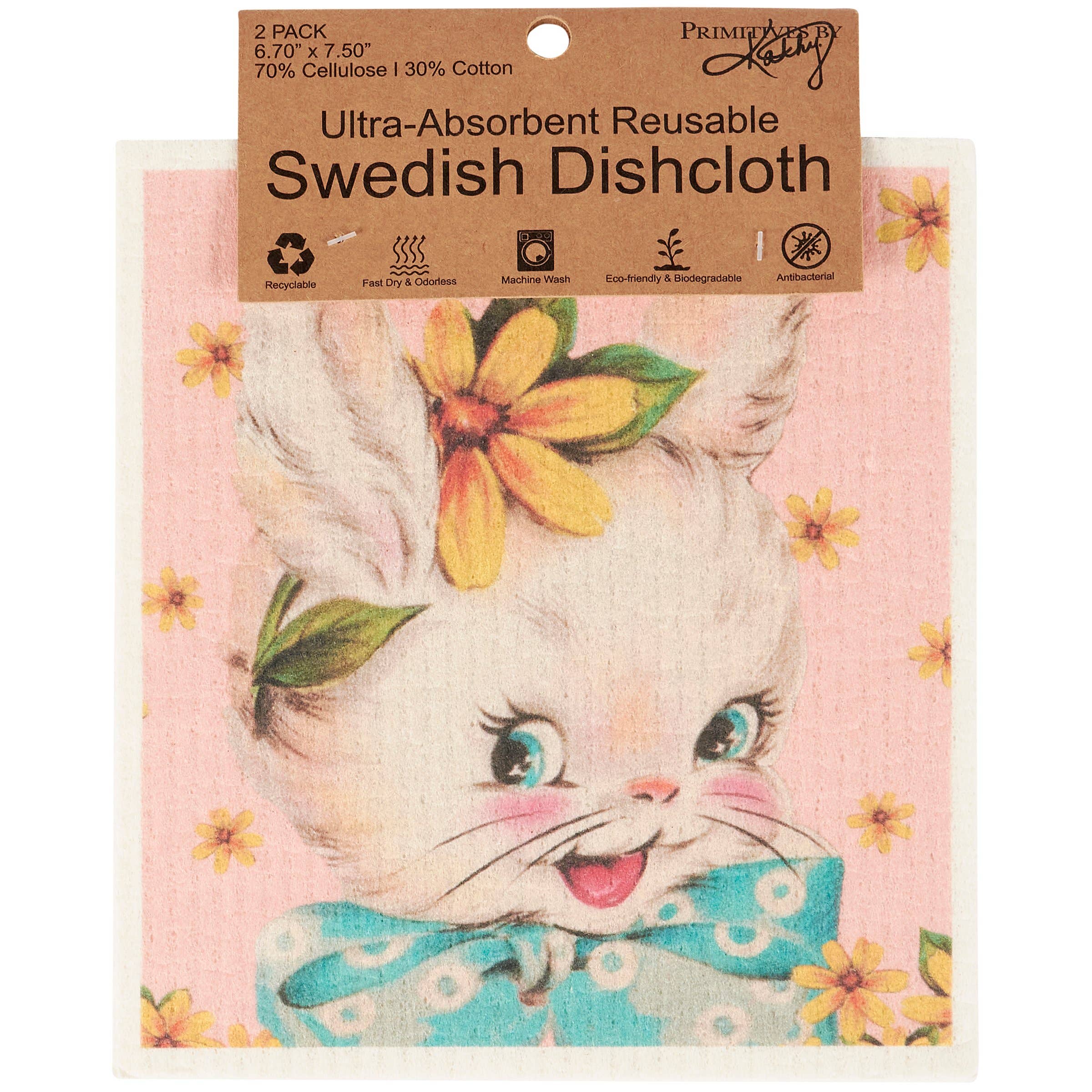 Vintage Easter Swedish Dishcloth Set | Primitives by Kathy