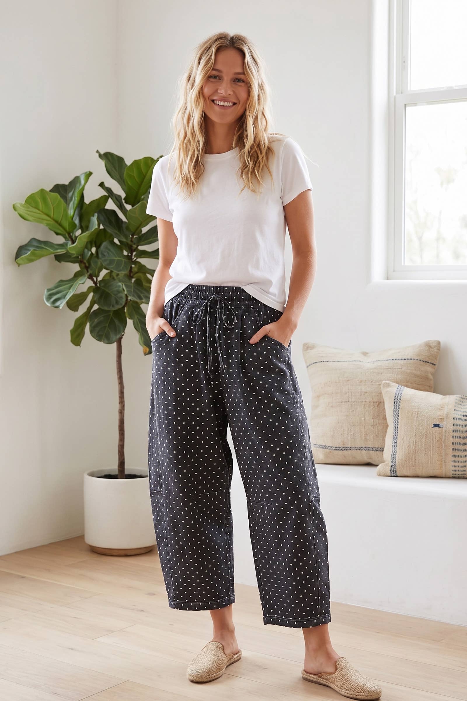 Sewn and Seen - Oversized Scuba Barrel Lounge Pants