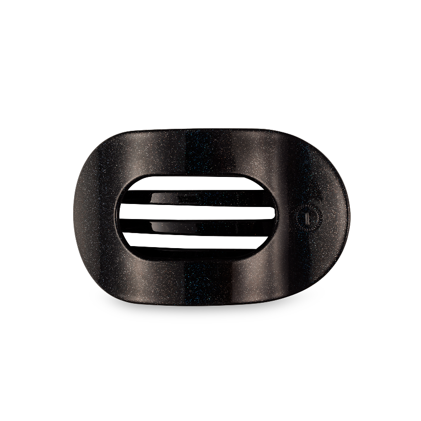 TELETIES - Round Flat Hair Clip | Medium | Midnight Magic