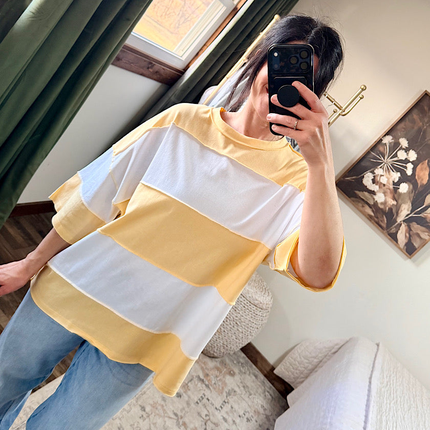 Polly Color Block Top
