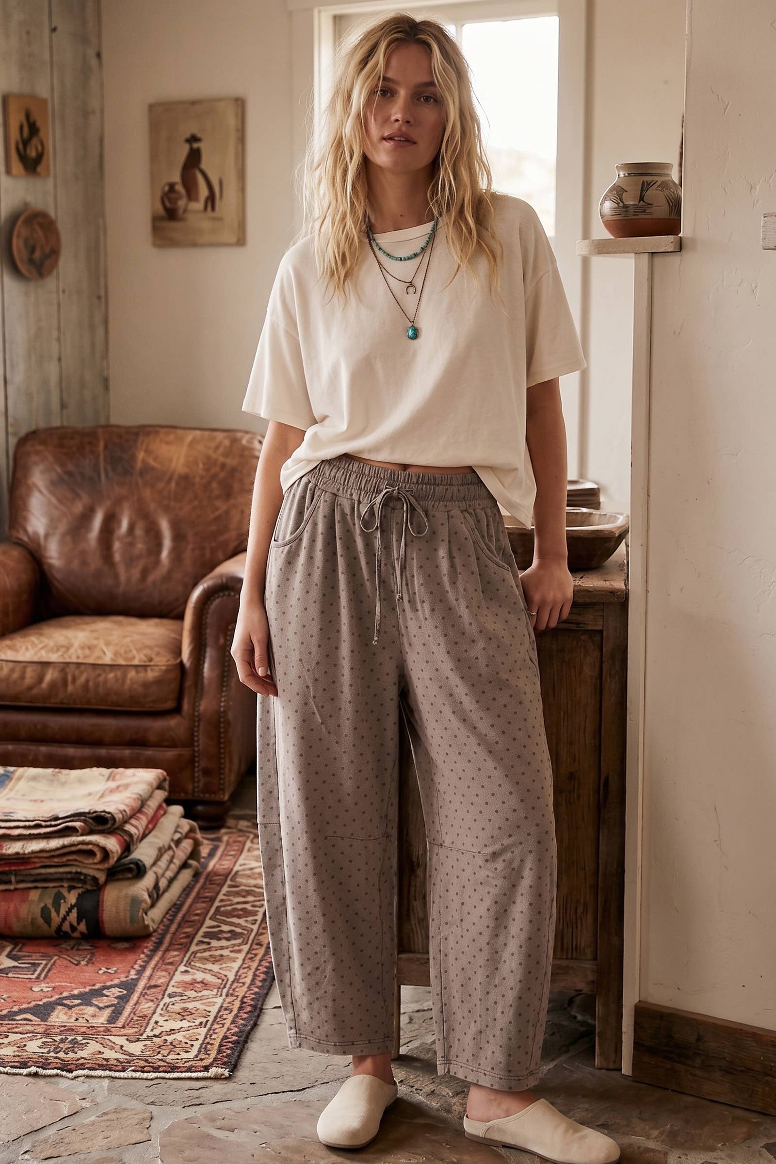 Sewn and Seen - Oversized Scuba Barrel Lounge Pants