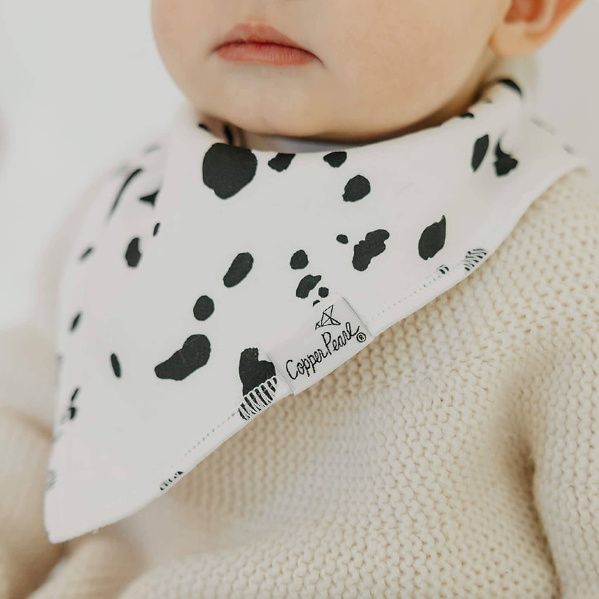 Copper Pearl - 4 Pack Baby Bandana Bibs - Rufus