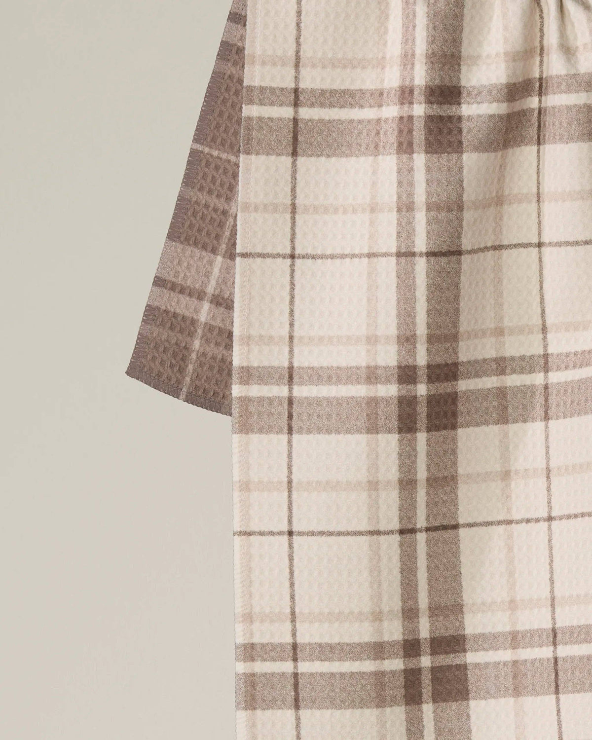 Geometry - Oat Plaid Luxe Kitchen Towel