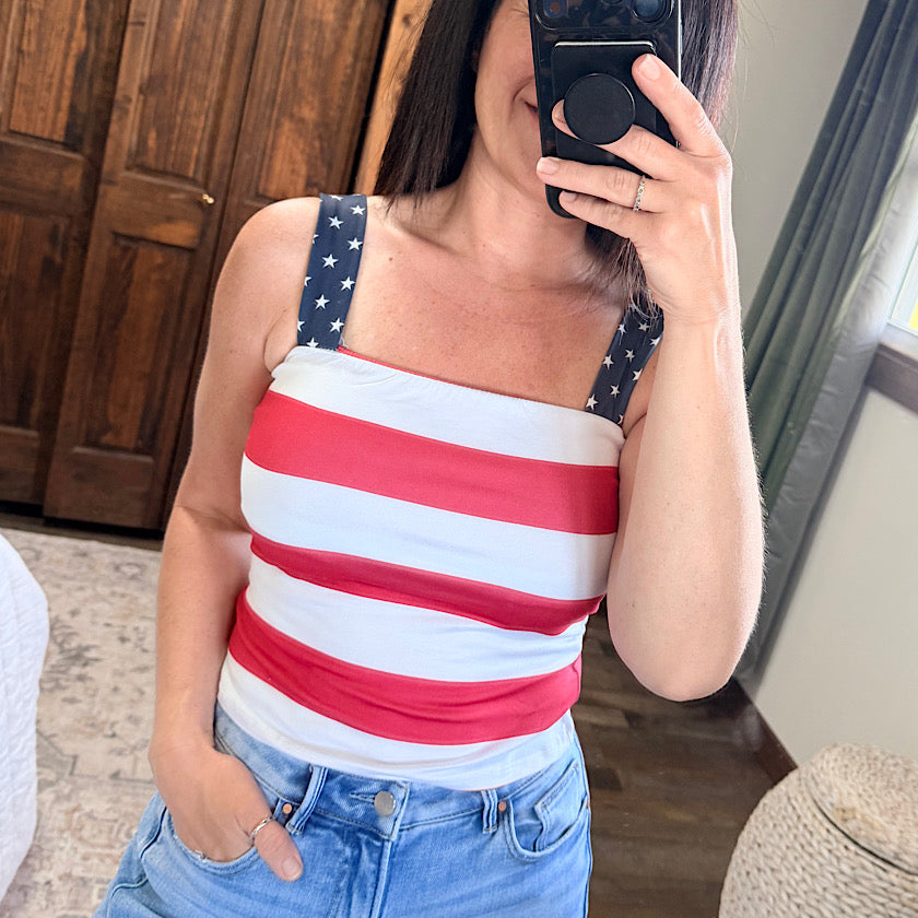 All-American Stars and Stripes Tank Top