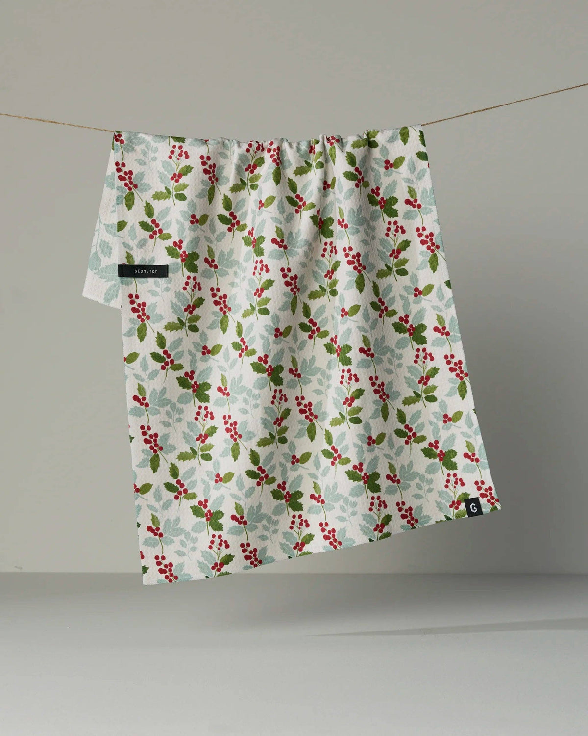 Geometry - Holly Lane Luxe Kitchen Towel - Holiday 2026