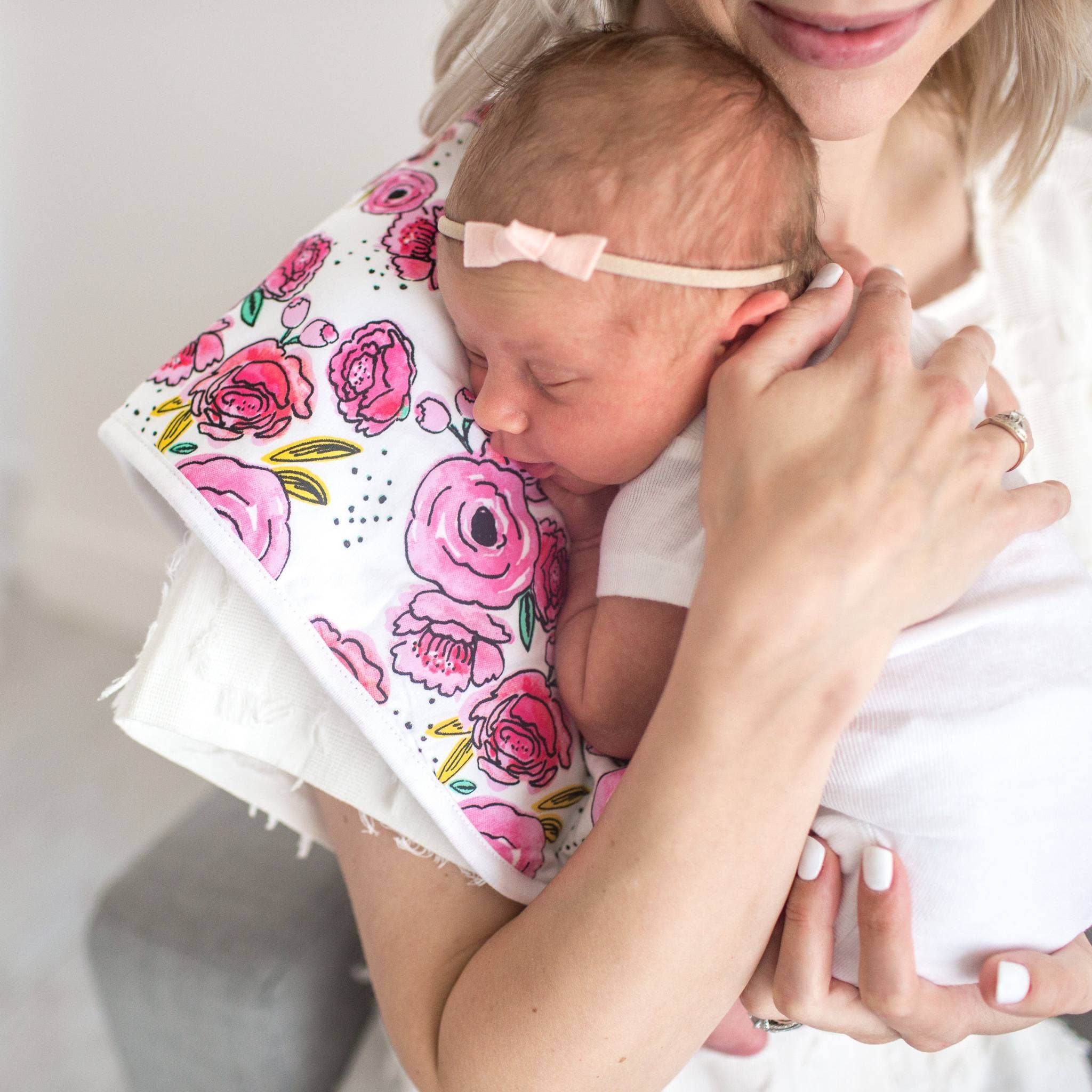 Copper Pearl - 3 Pack Premium Burp Cloths - Bloom