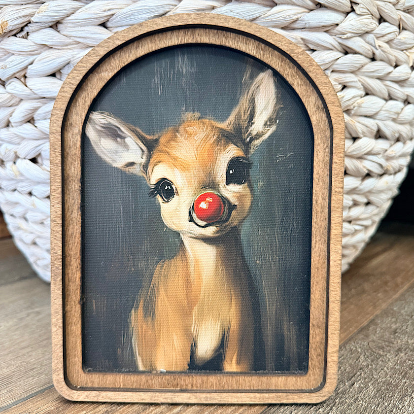 Arch Top Rudolph Framed Art