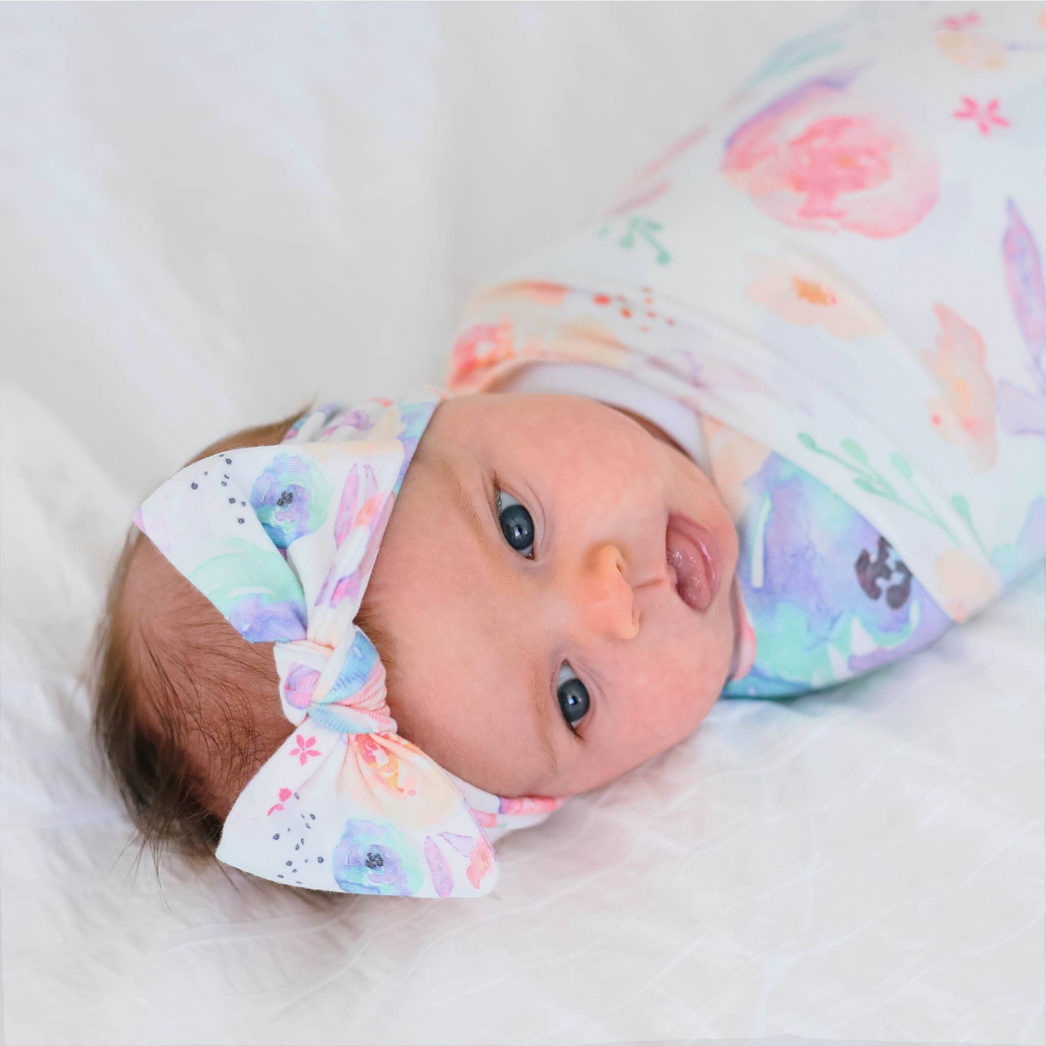 Copper Pearl - Knit Swaddle Blanket - Bloom