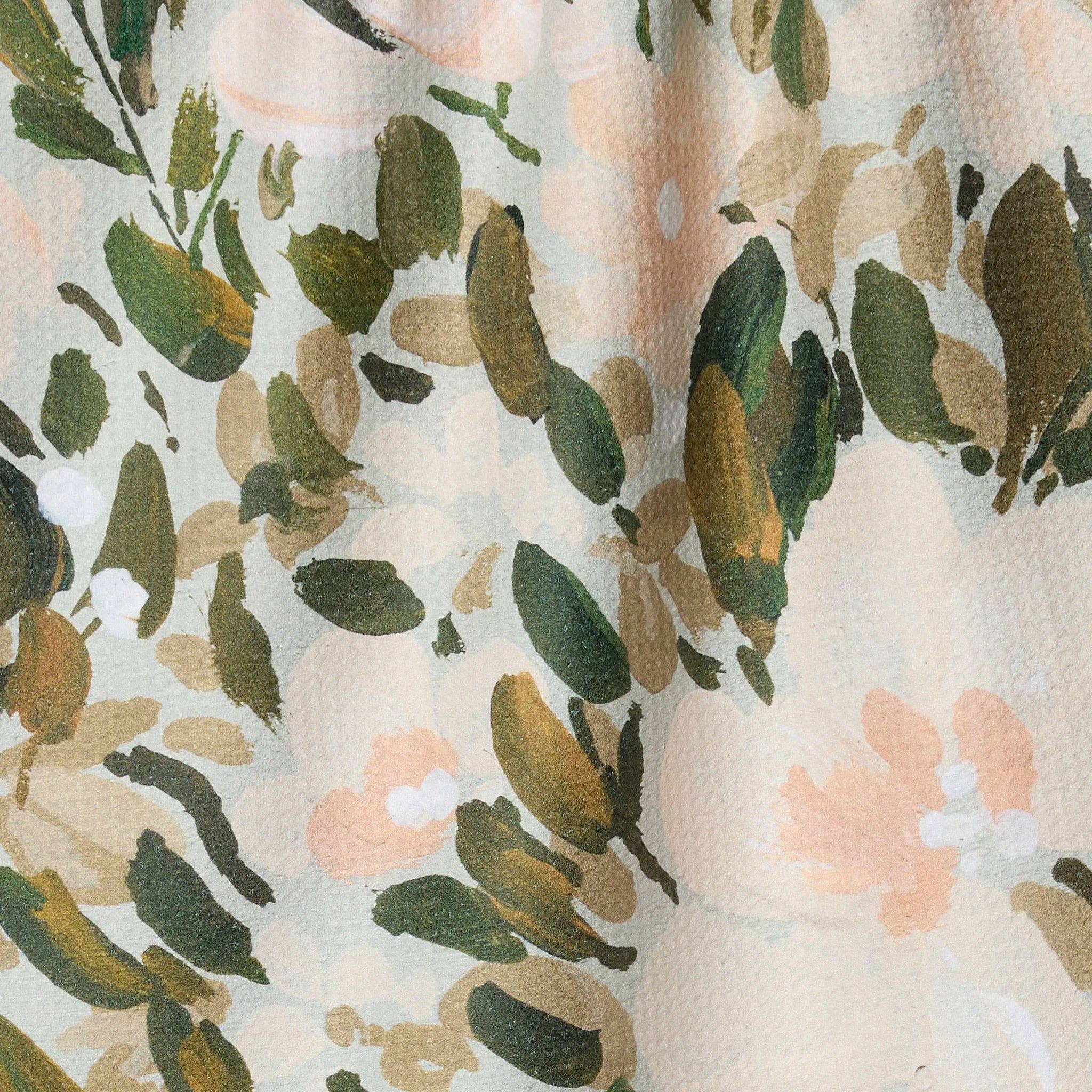 Geometry - Painted Blossoms Tea Towel