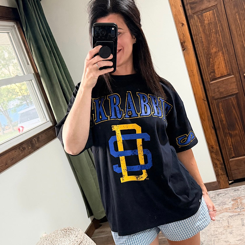 SD State Southern Split Oversized Band Tee