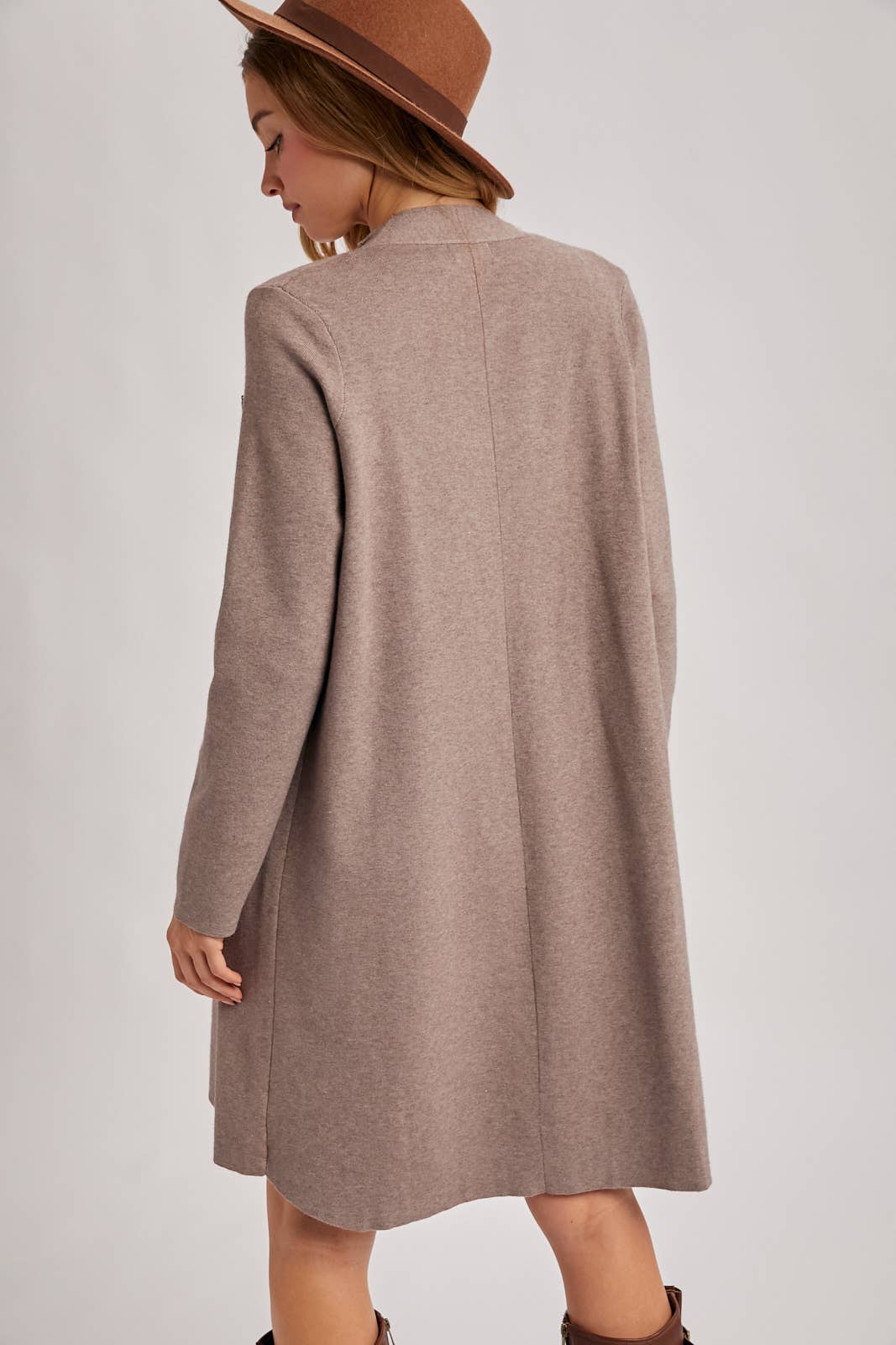 Bluivy - MODERN OPEN FRONT LONGLINE KNIT CARDIGAN