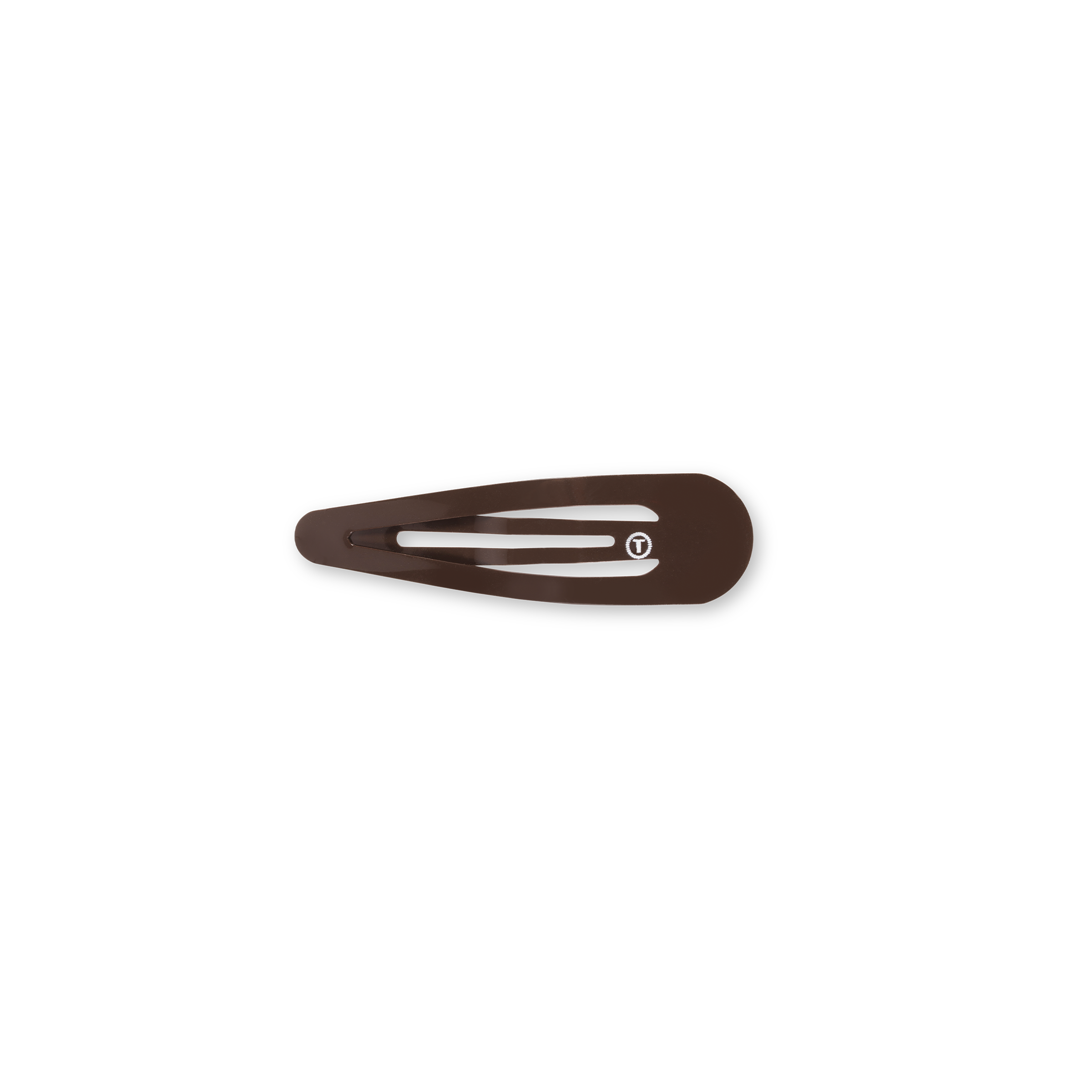 TELETIES - Snap Clip | Brown | 6 Count