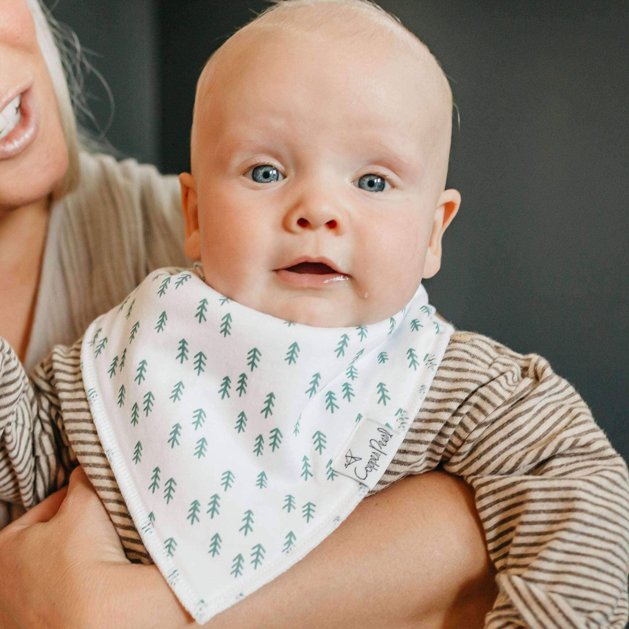Copper Pearl - 4 Pack Baby Bandana Bibs - Atwood