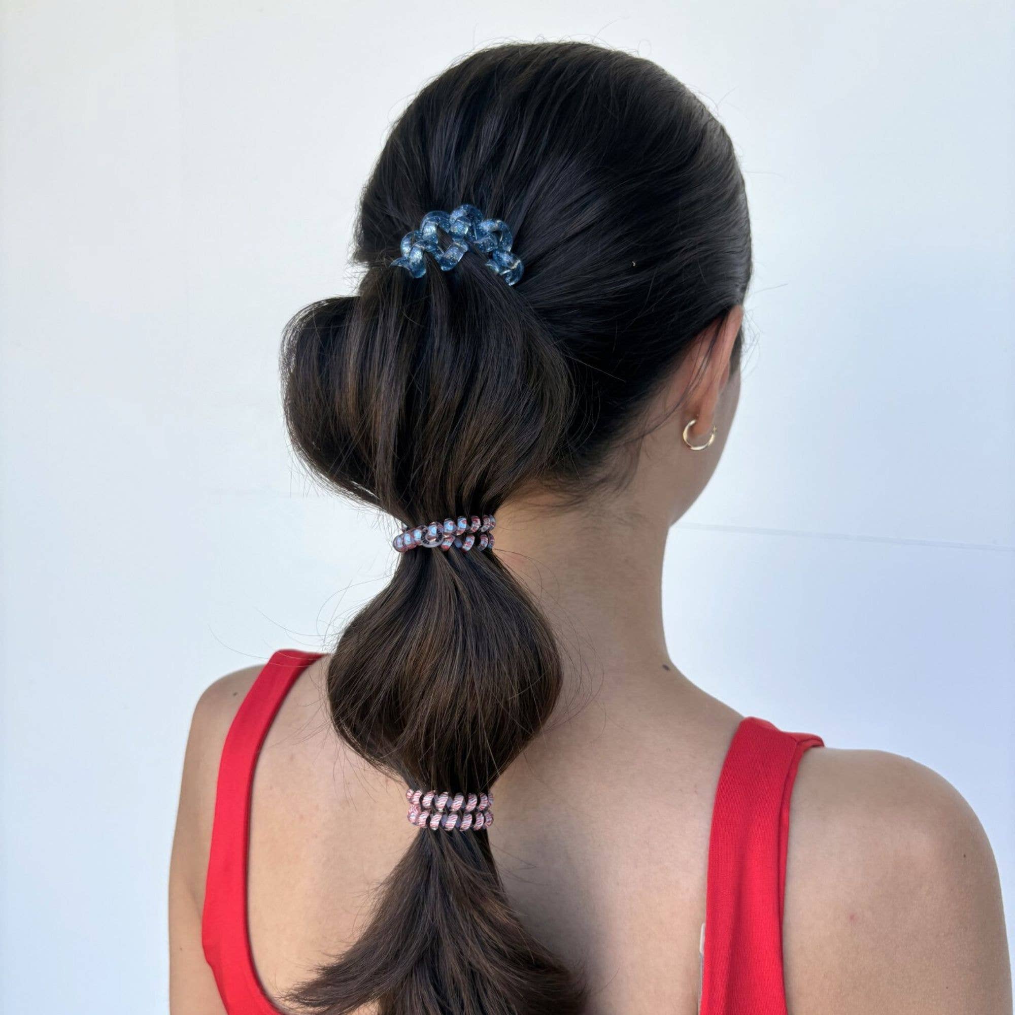 TELETIES - Spiral Hair Coils | Large | Freedom to Sparkle Hair Ties