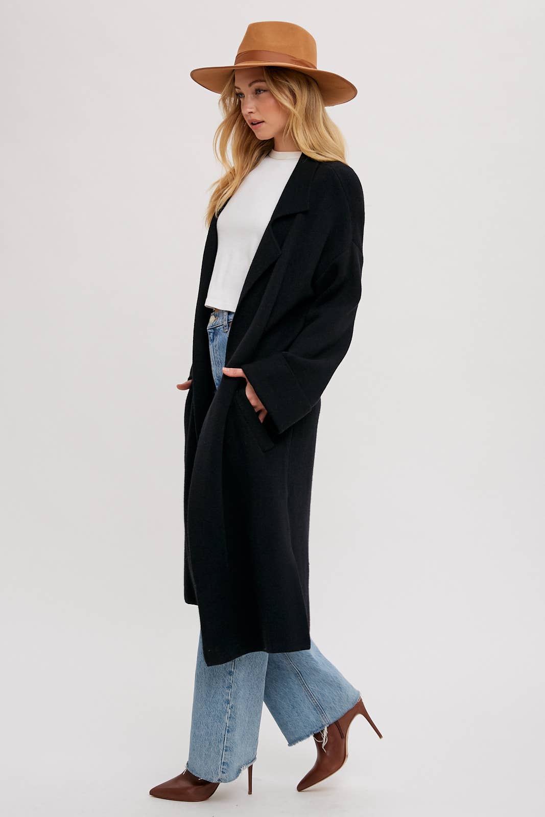 Bluivy - EFFORTLESS KNITTED TRENCH COAT