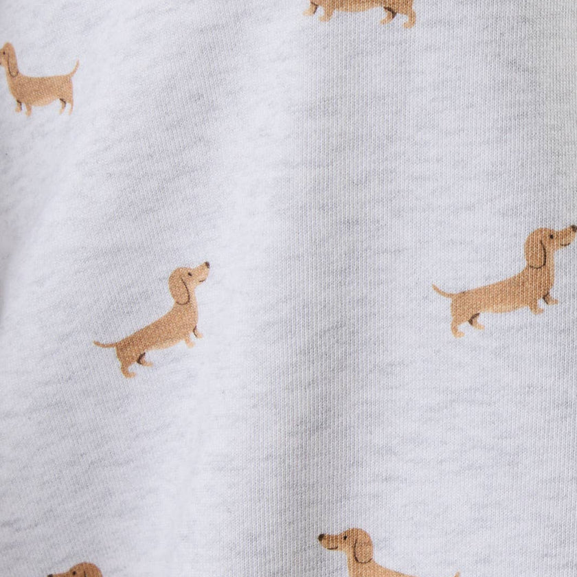 Dog Print Short Set