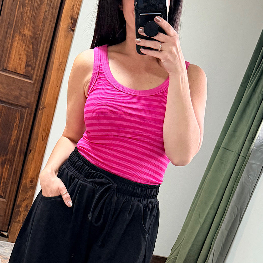 Stripe Reversible Tank Top
