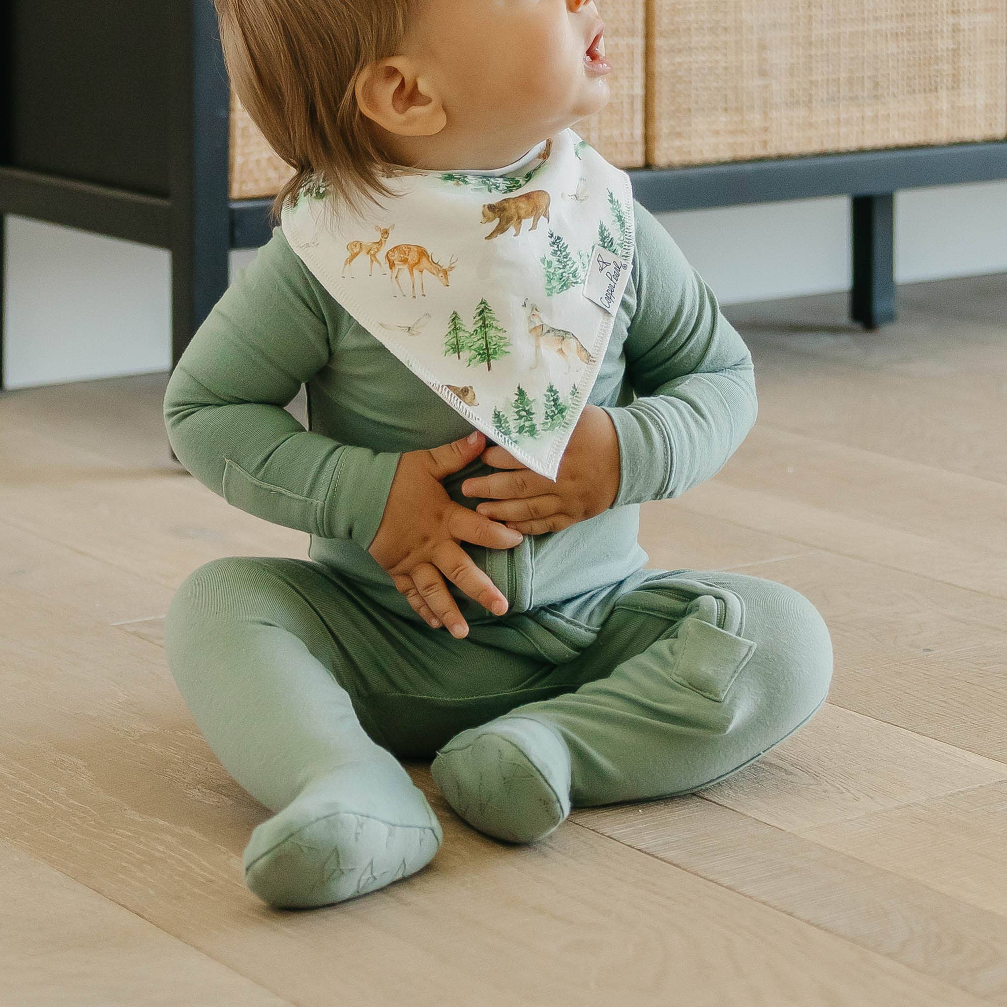 Copper Pearl - 4 Pack Baby Bandana Bibs - Wilder