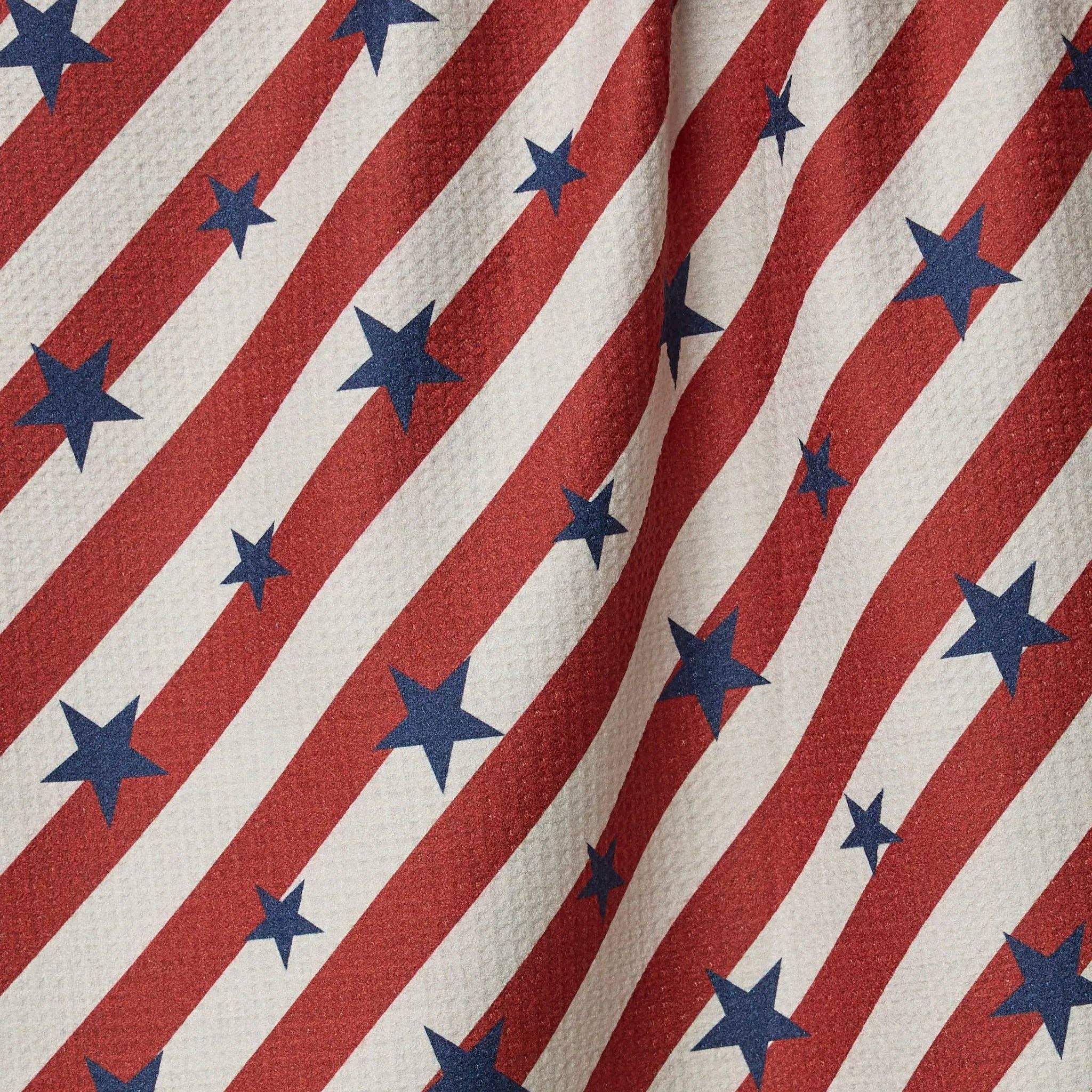 Geometry - Patriotic Stripe Tea Towel