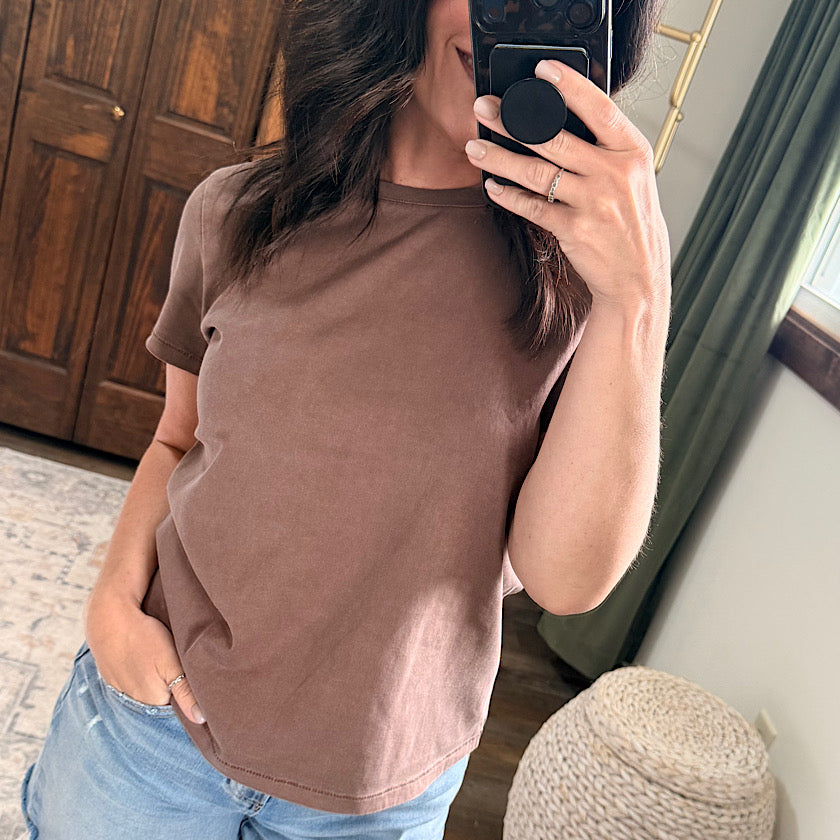 Asher Tee by Thread & Supply-Deep Mahogany