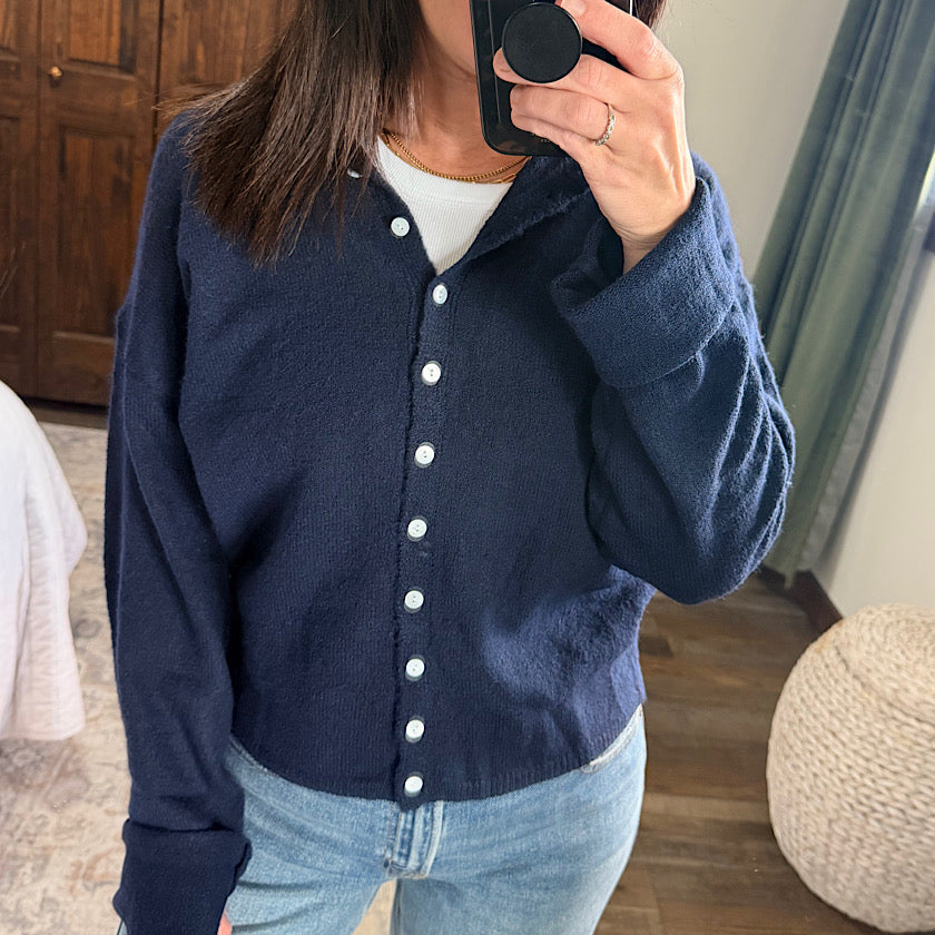 Button Down Cardigan Top