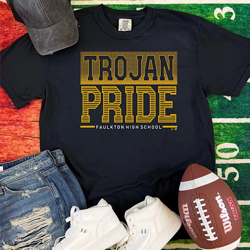 Halftone Trojan Spirit Tee