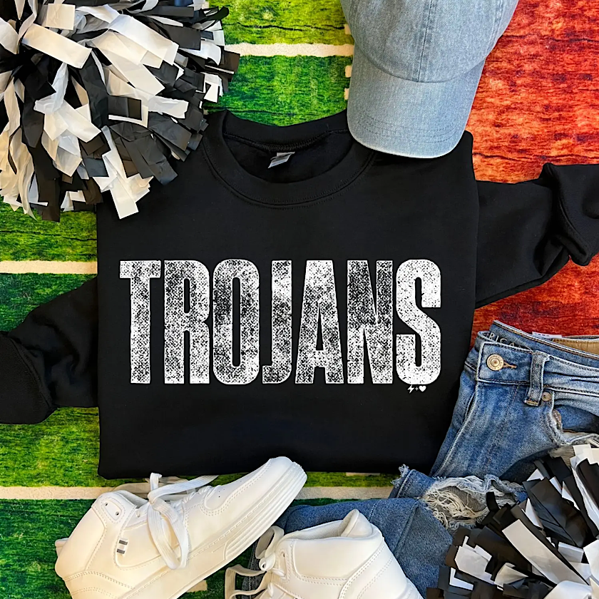 Stamped Trojan Sweatshirt