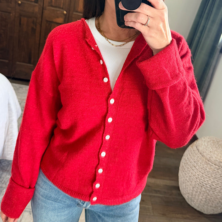 Button Down Cardigan Top