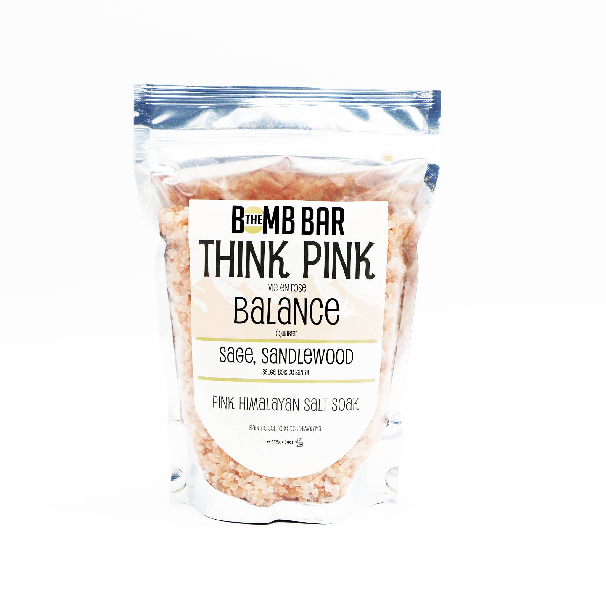 The Bomb Bar Wholesale - Bath Soak - Think Pink Himalayan Pink Salt Detox
