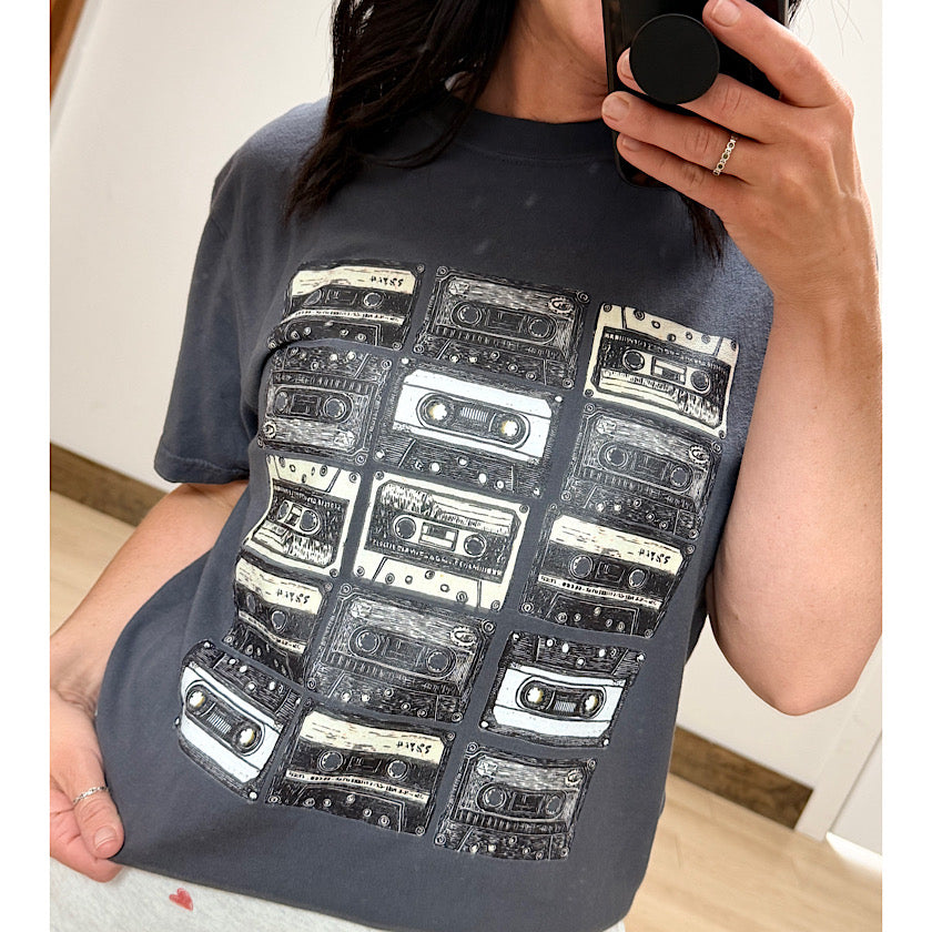 Vintage Cassette Tapes Tee