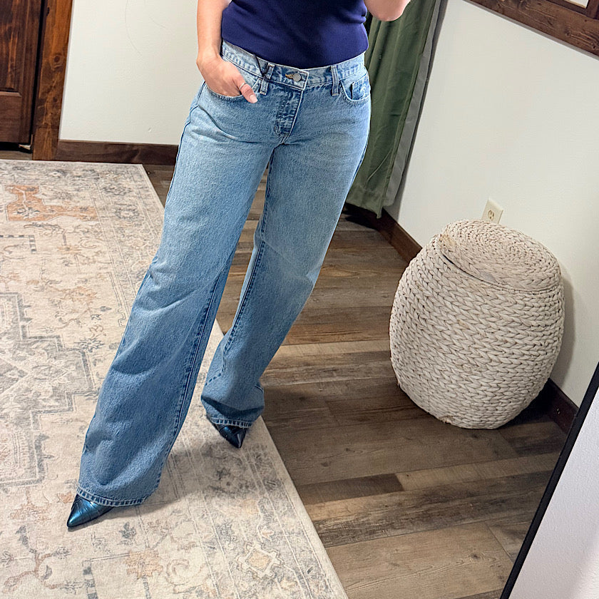 JUST BLACK DENIM -Low Rise Baggy Slouch