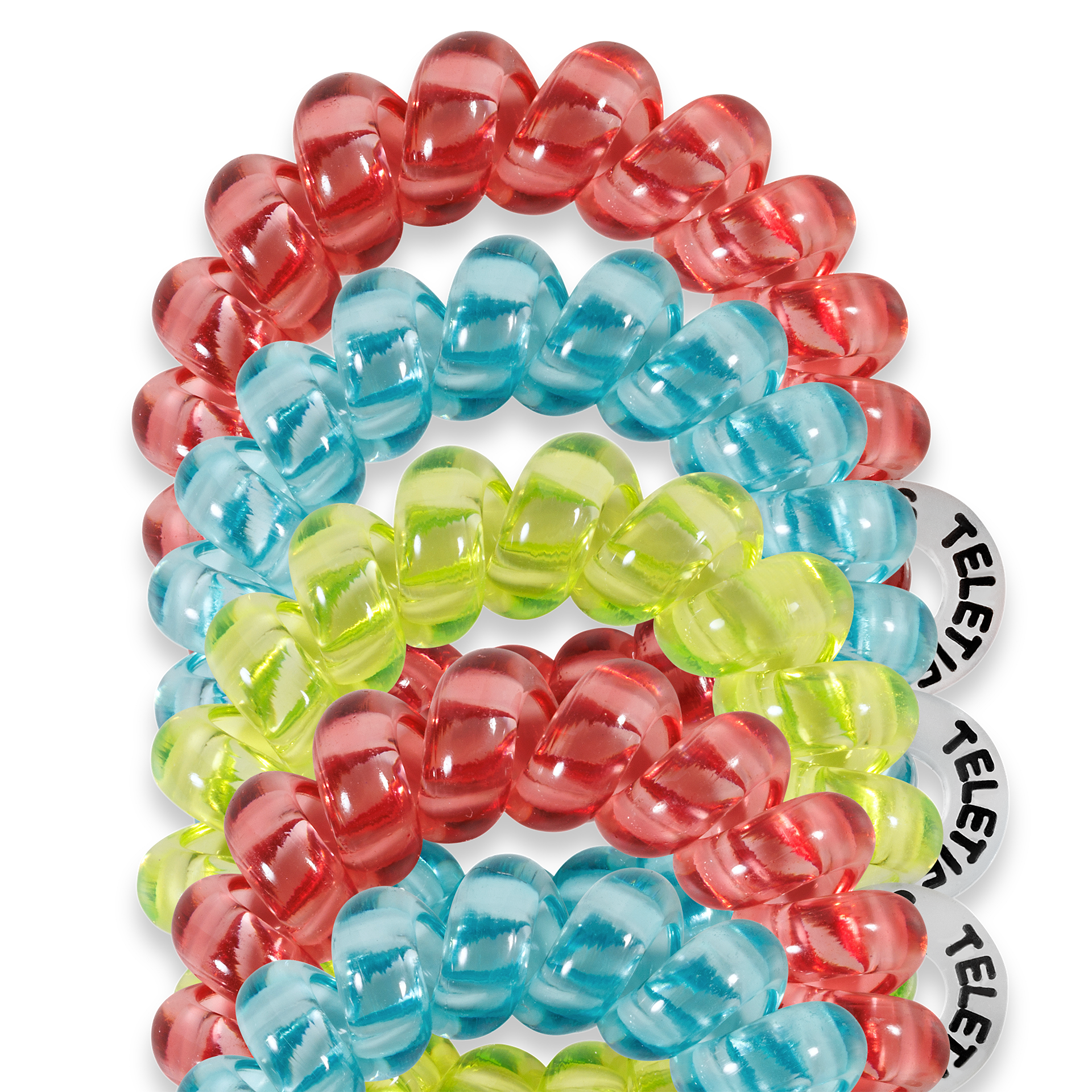 TELETIES - Spiral Hair Coils | Tiny | Summer Brights Hair Ties