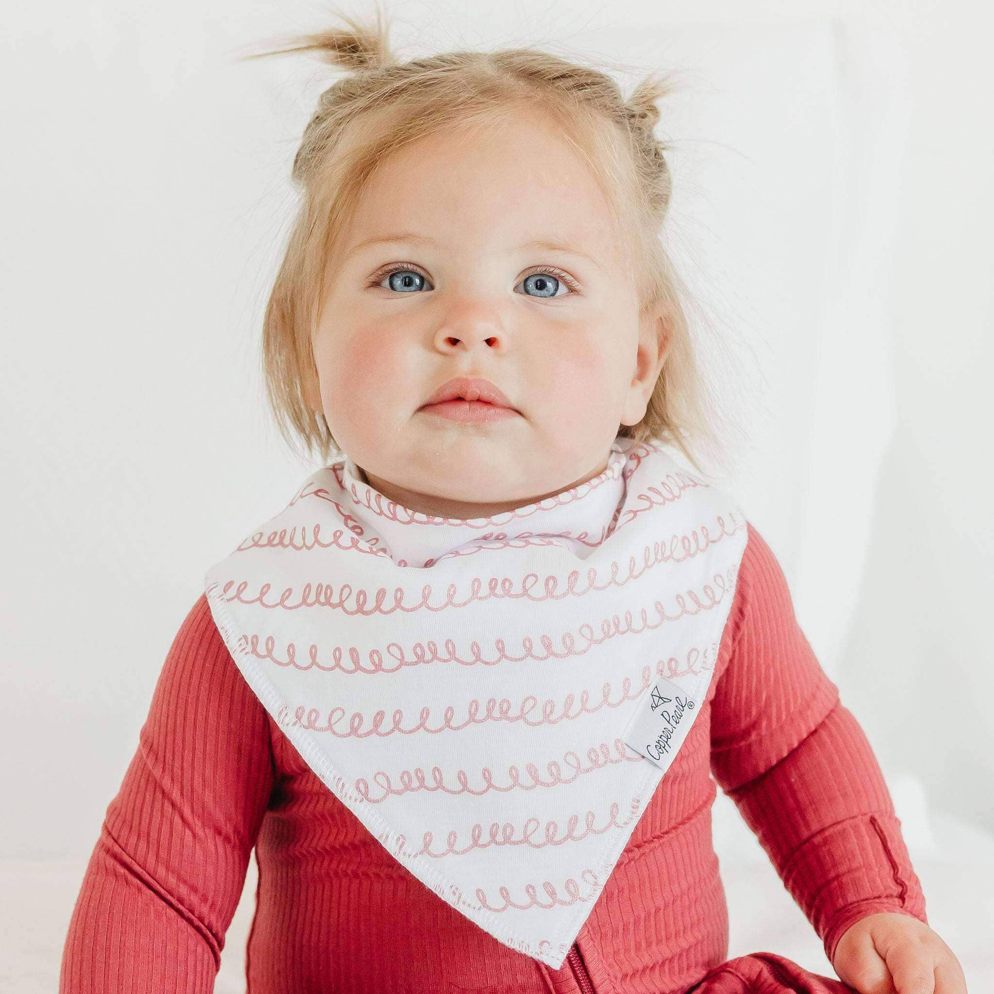 Copper Pearl - 4 Pack Baby Bandana Bibs - Lola